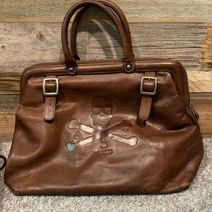 Auth ASH leather skull doctor’s bag purse